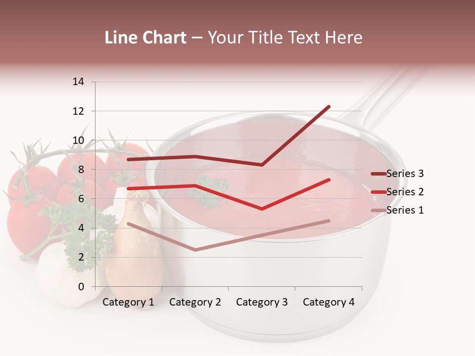 A Pot Of Tomato Soup Next To Some Vegetables PowerPoint Template