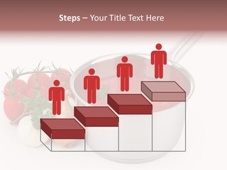 A Pot Of Tomato Soup Next To Some Vegetables PowerPoint Template