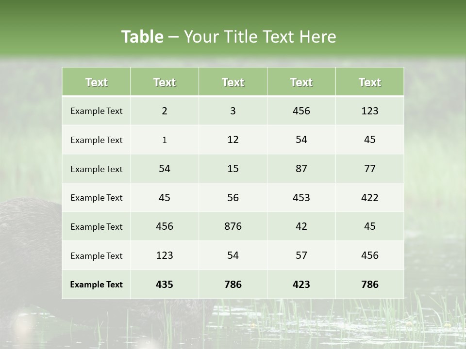 Mammal Nature Provincial PowerPoint Template
