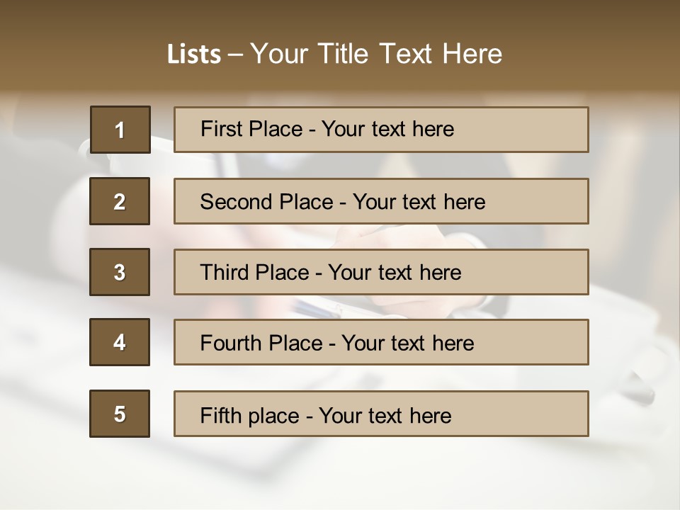 Review Personal Briefing PowerPoint Template
