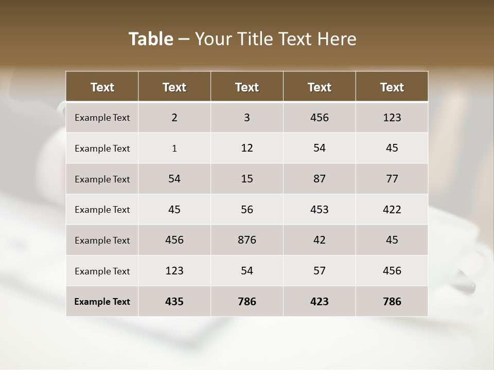 Review Personal Briefing PowerPoint Template