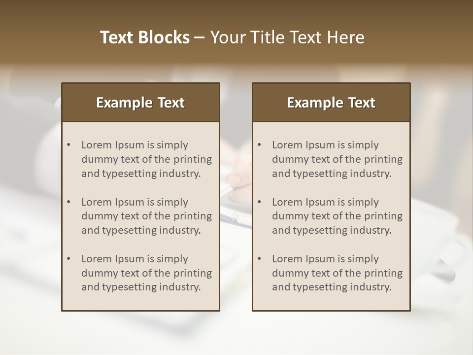 Review Personal Briefing PowerPoint Template