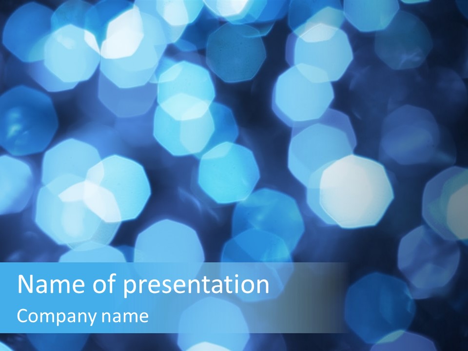 A Blue Boke Of Lights Powerpoint Presentation PowerPoint Template