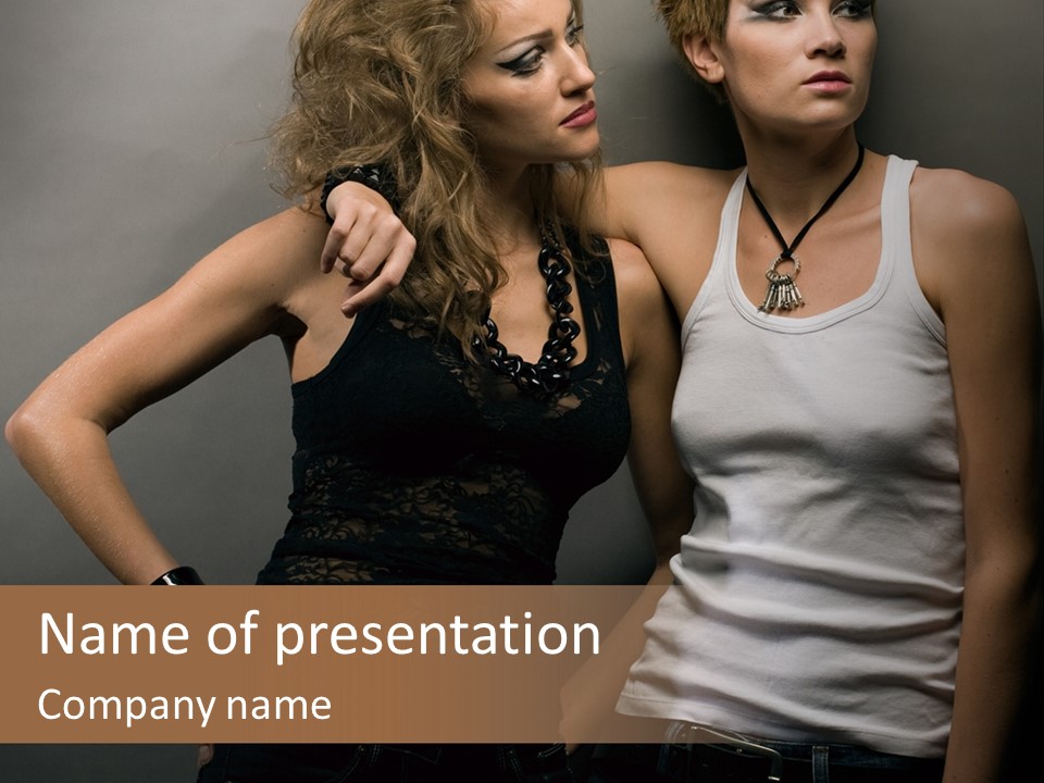 Shirt Lingerie Waistshot PowerPoint Template