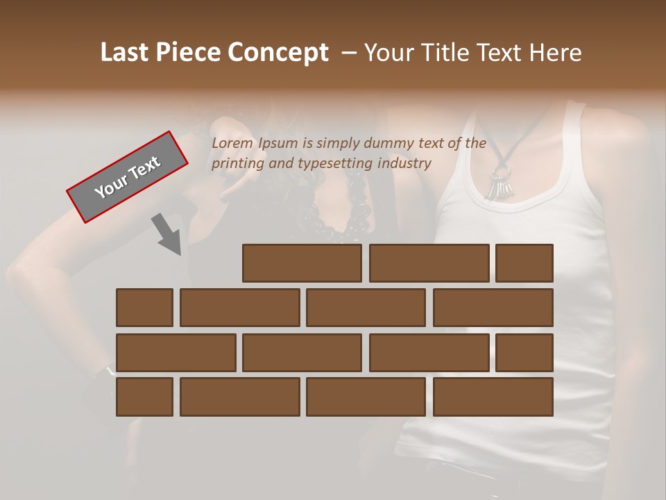 Shirt Lingerie Waistshot PowerPoint Template