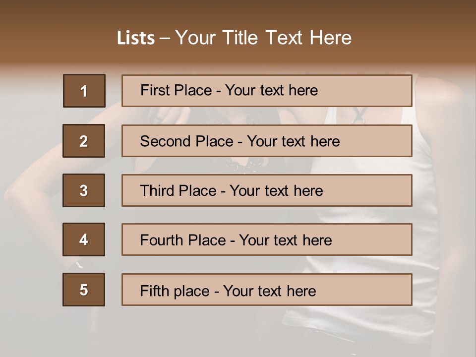 Shirt Lingerie Waistshot PowerPoint Template