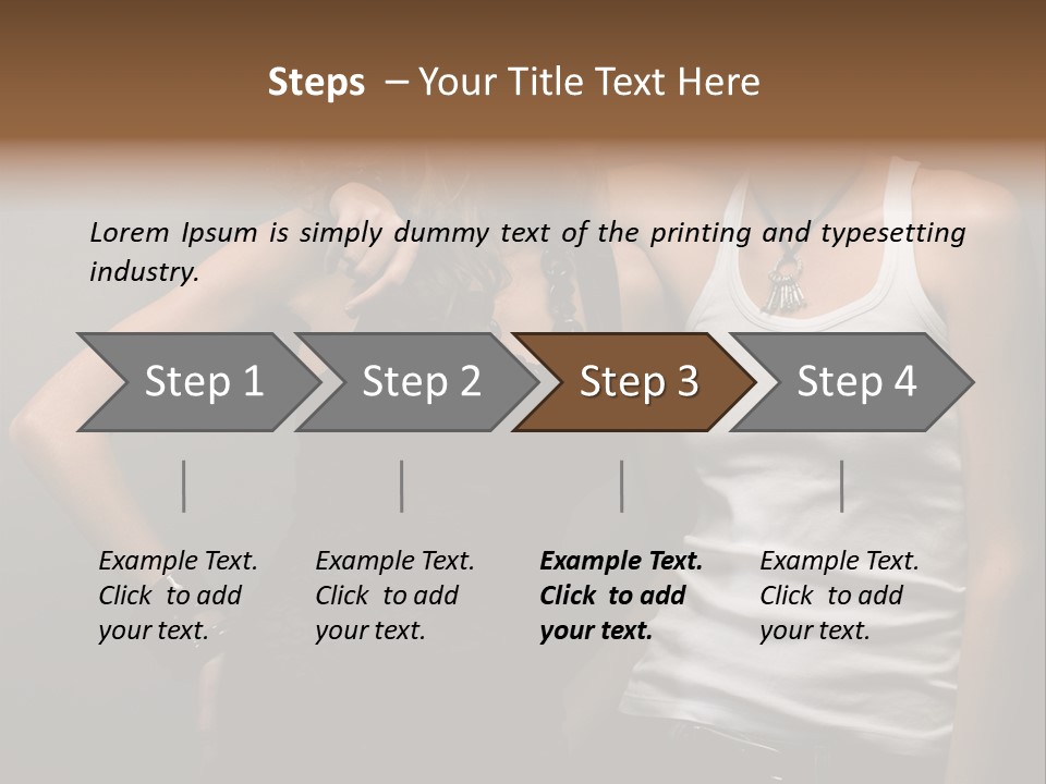 Shirt Lingerie Waistshot PowerPoint Template