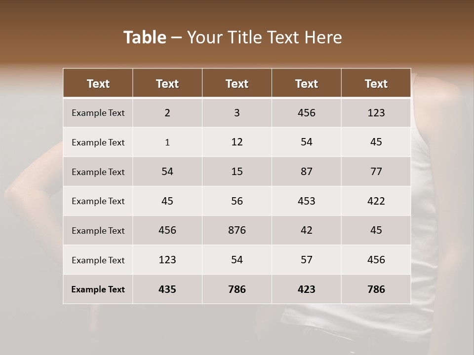Shirt Lingerie Waistshot PowerPoint Template