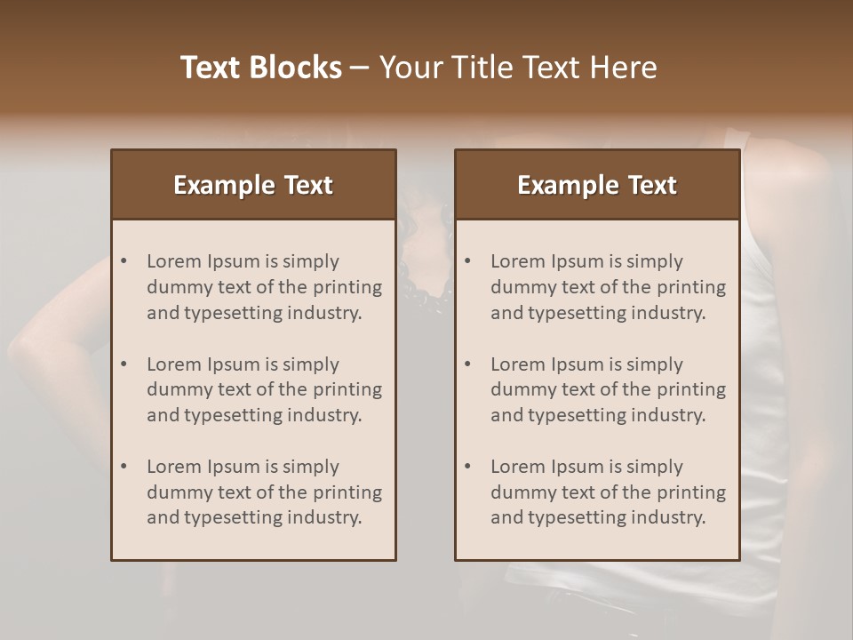 Shirt Lingerie Waistshot PowerPoint Template