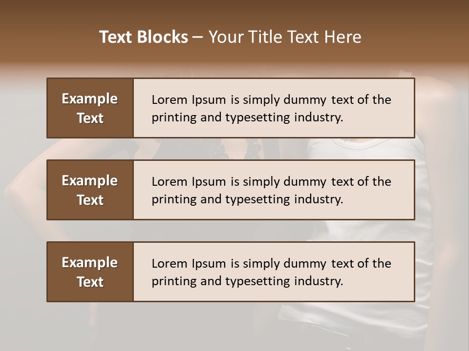 Shirt Lingerie Waistshot PowerPoint Template