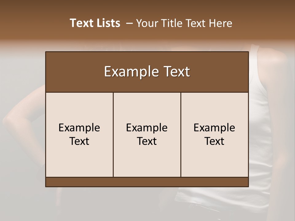 Shirt Lingerie Waistshot PowerPoint Template