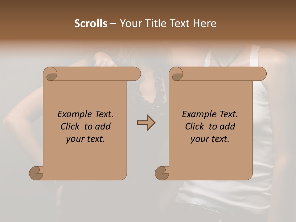 Shirt Lingerie Waistshot PowerPoint Template