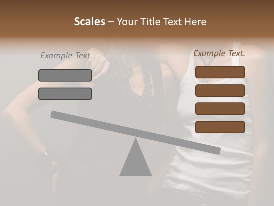 Shirt Lingerie Waistshot PowerPoint Template