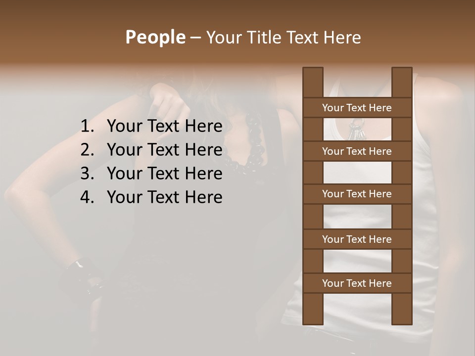 Shirt Lingerie Waistshot PowerPoint Template