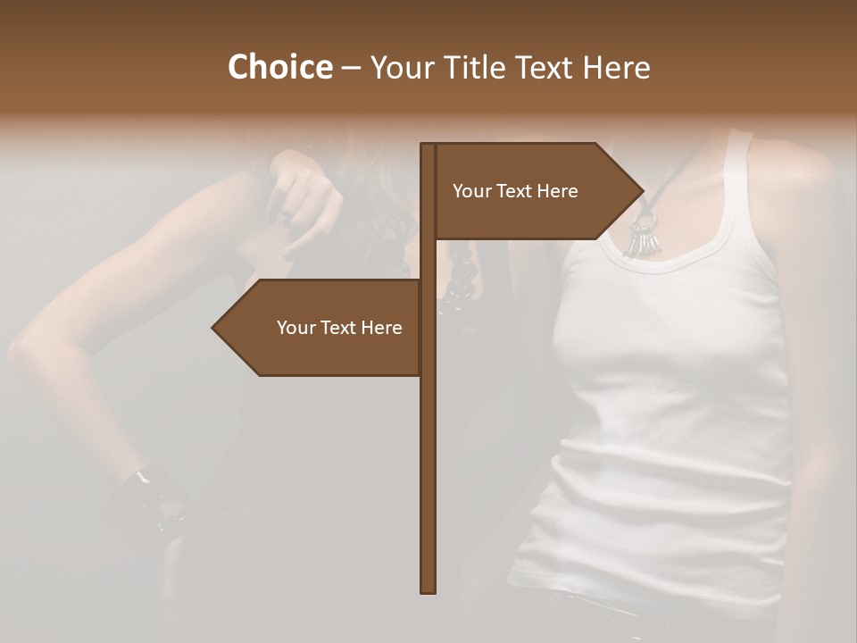 Shirt Lingerie Waistshot PowerPoint Template