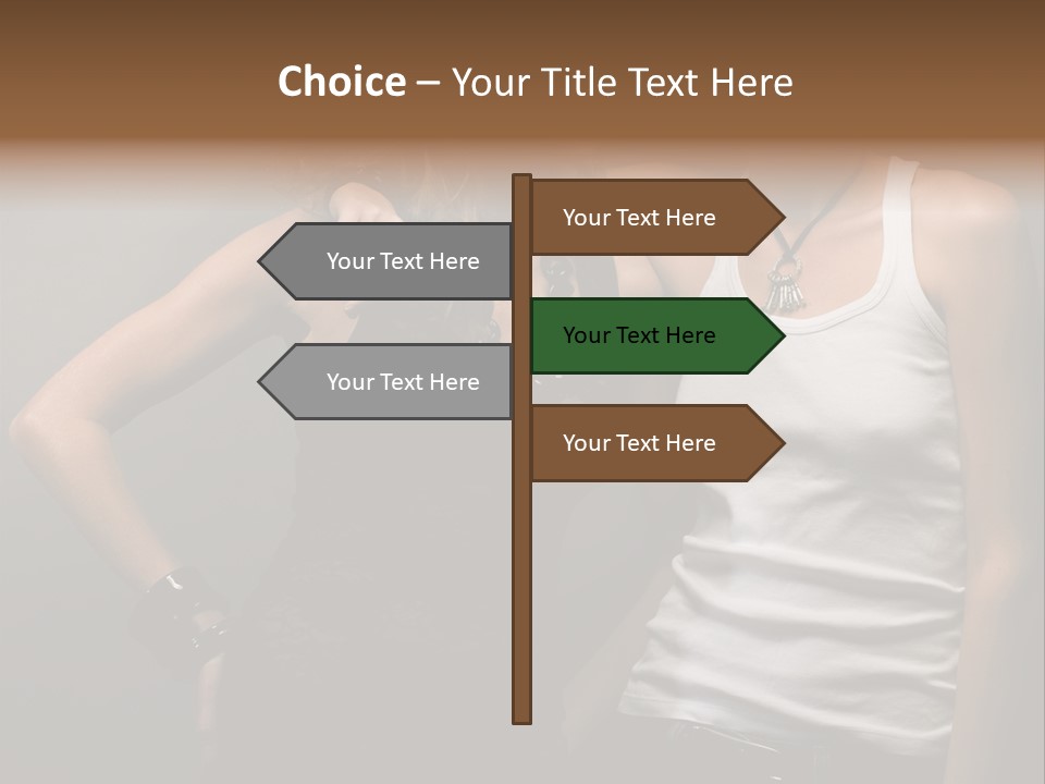 Shirt Lingerie Waistshot PowerPoint Template