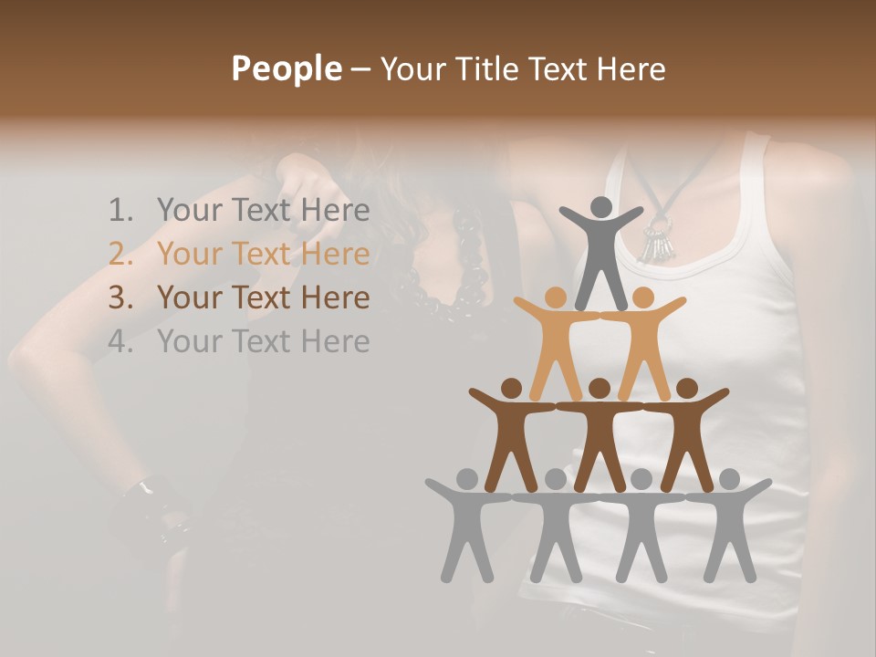 Shirt Lingerie Waistshot PowerPoint Template