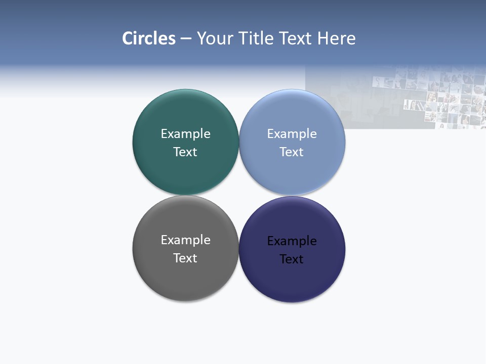 A Large Group Of Photos On A White Background PowerPoint Template