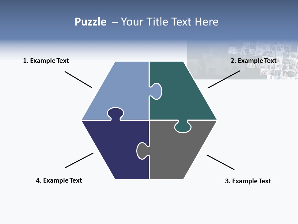 A Large Group Of Photos On A White Background PowerPoint Template