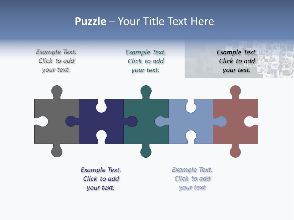 A Large Group Of Photos On A White Background PowerPoint Template