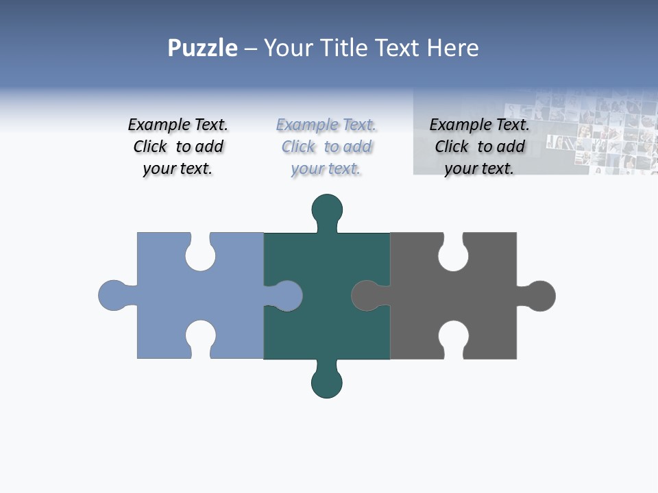 A Large Group Of Photos On A White Background PowerPoint Template