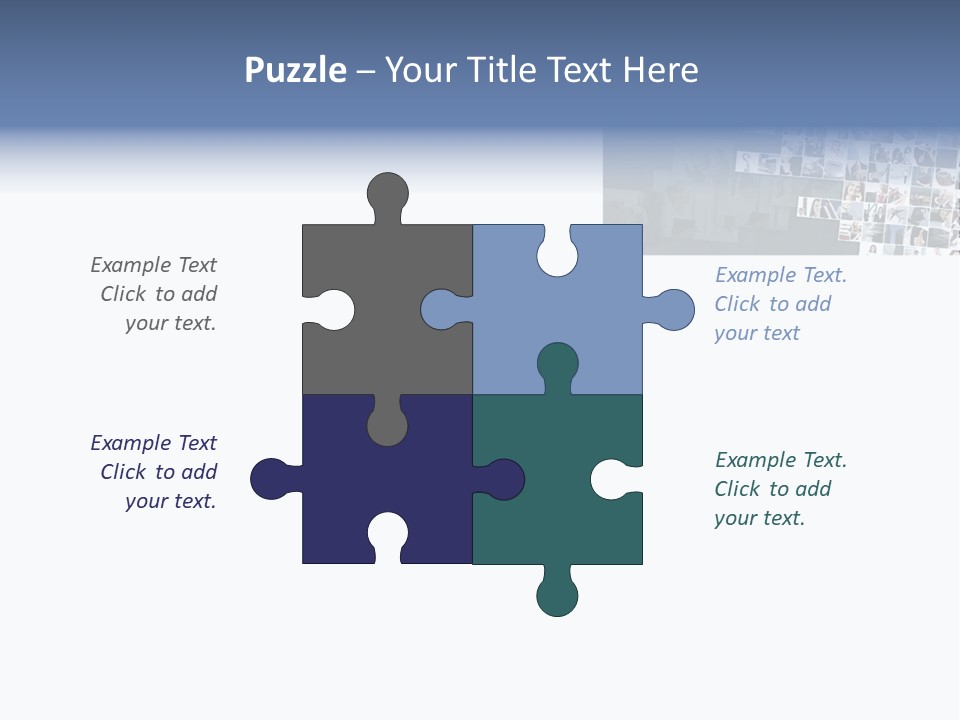 A Large Group Of Photos On A White Background PowerPoint Template