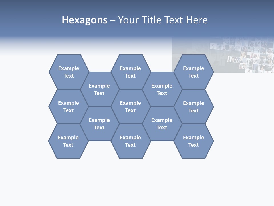 A Large Group Of Photos On A White Background PowerPoint Template