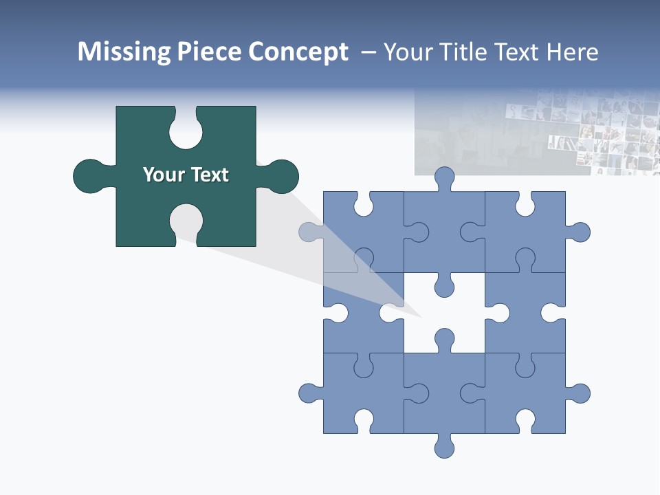 A Large Group Of Photos On A White Background PowerPoint Template