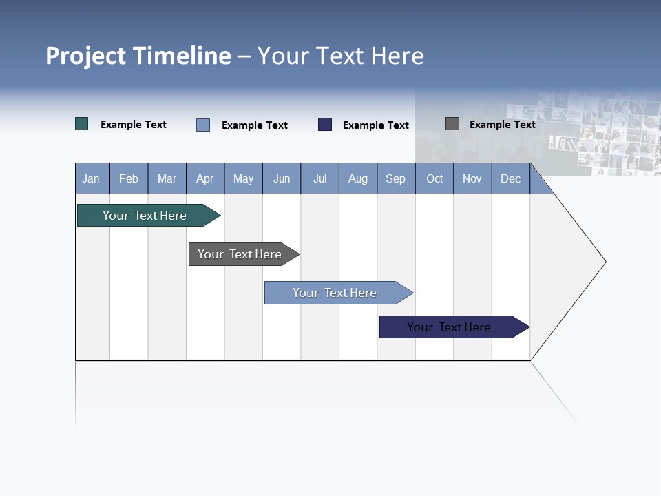 A Large Group Of Photos On A White Background PowerPoint Template