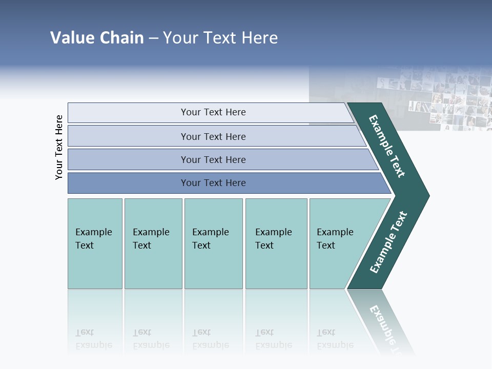 A Large Group Of Photos On A White Background PowerPoint Template