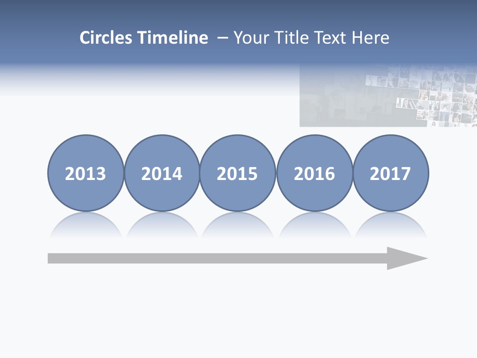 A Large Group Of Photos On A White Background PowerPoint Template