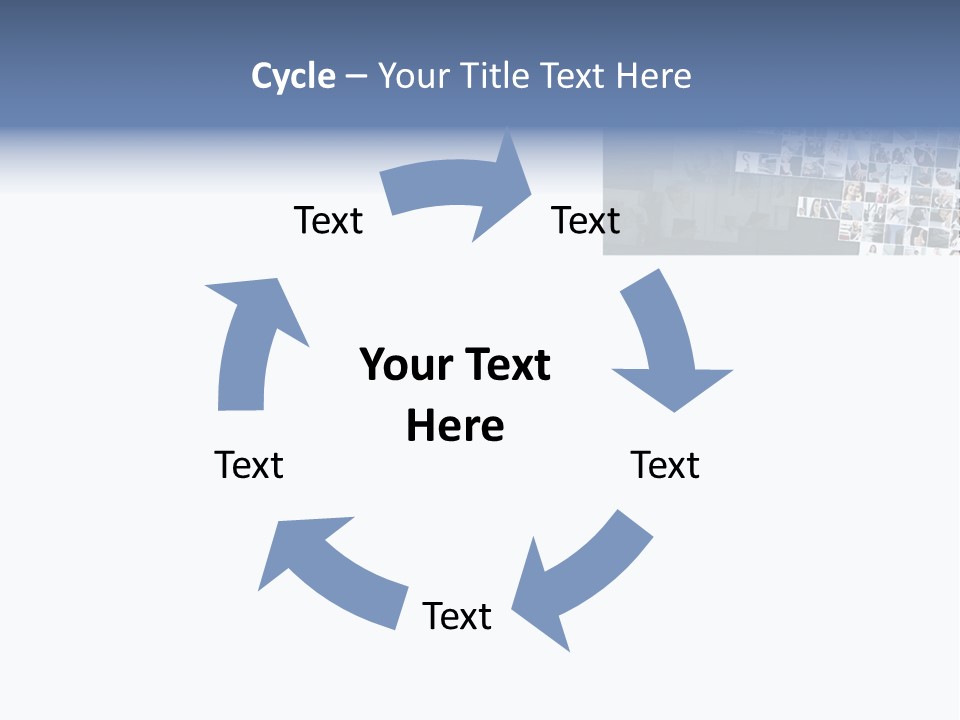 A Large Group Of Photos On A White Background PowerPoint Template