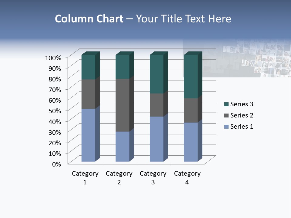 A Large Group Of Photos On A White Background PowerPoint Template