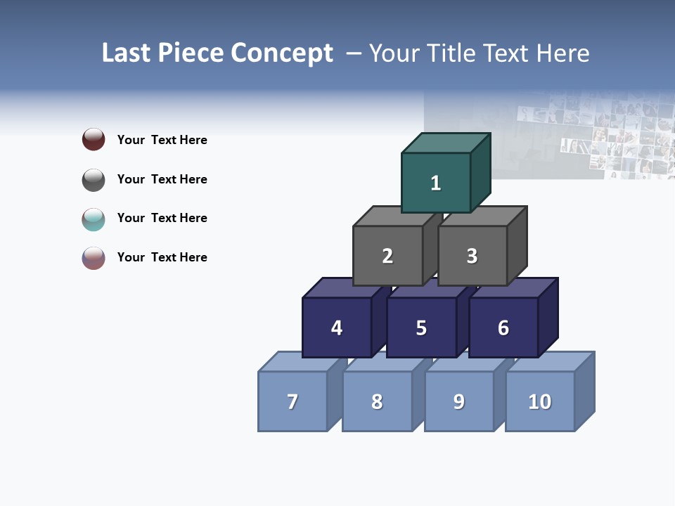 A Large Group Of Photos On A White Background PowerPoint Template