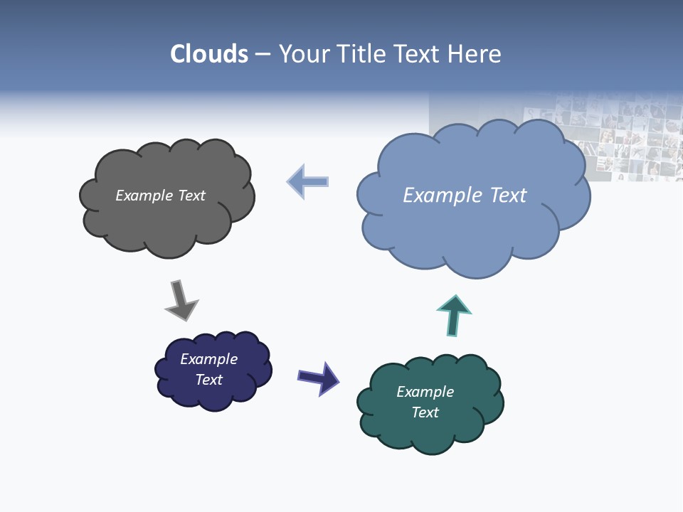 A Large Group Of Photos On A White Background PowerPoint Template