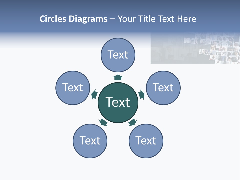 A Large Group Of Photos On A White Background PowerPoint Template