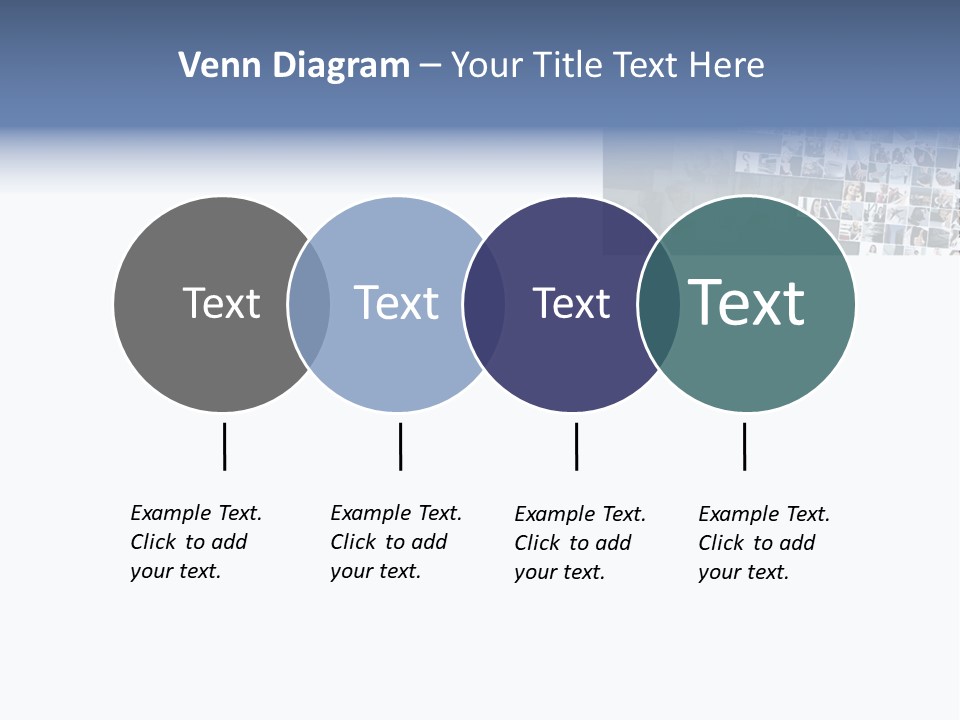 A Large Group Of Photos On A White Background PowerPoint Template