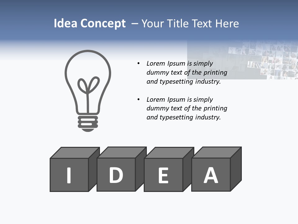 A Large Group Of Photos On A White Background PowerPoint Template