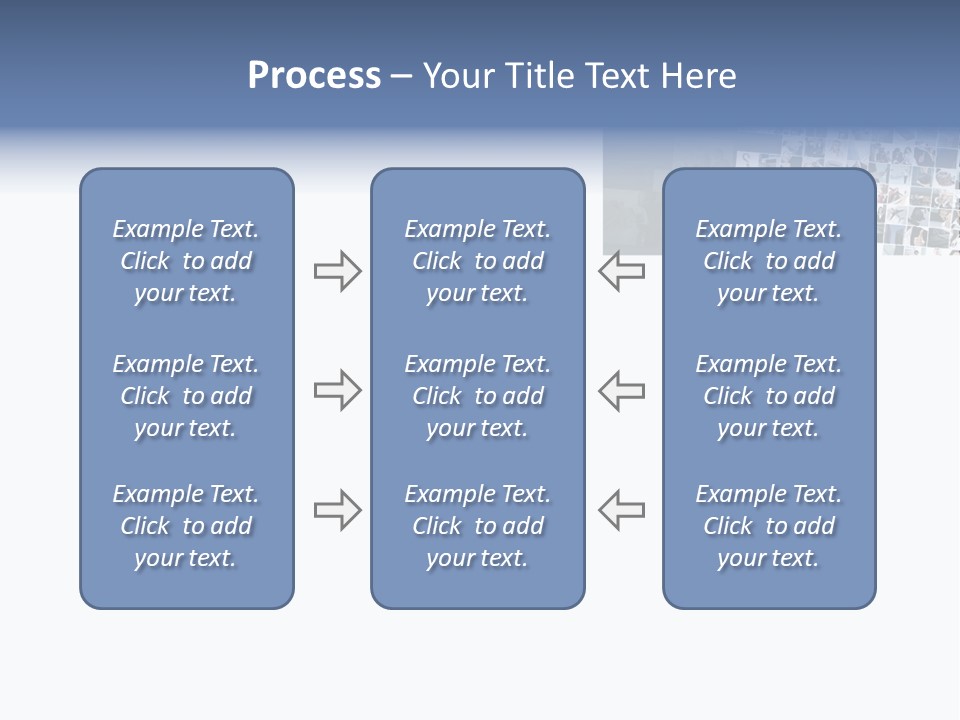 A Large Group Of Photos On A White Background PowerPoint Template