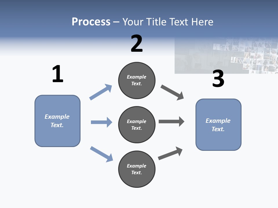 A Large Group Of Photos On A White Background PowerPoint Template