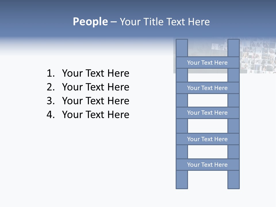 A Large Group Of Photos On A White Background PowerPoint Template