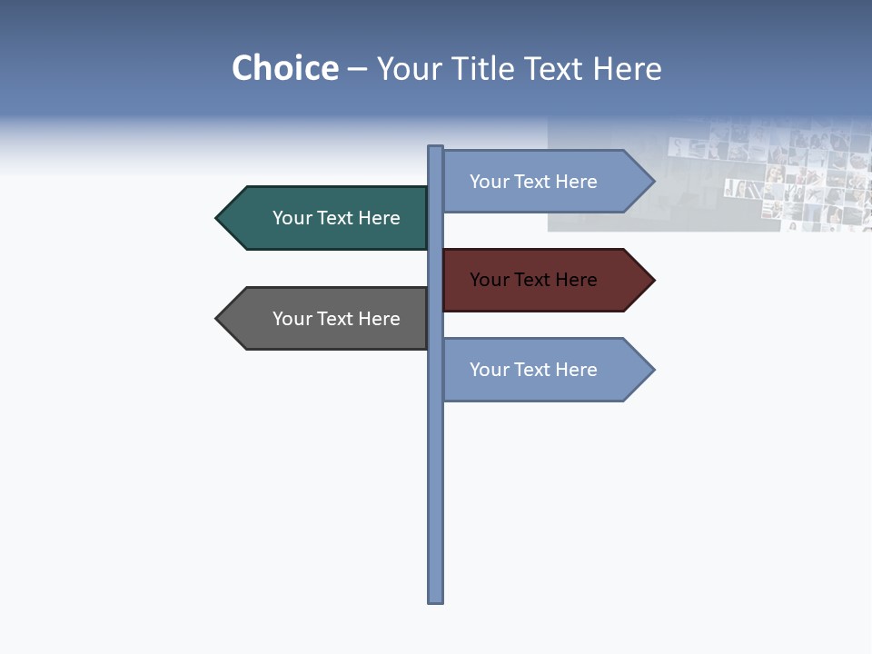 A Large Group Of Photos On A White Background PowerPoint Template