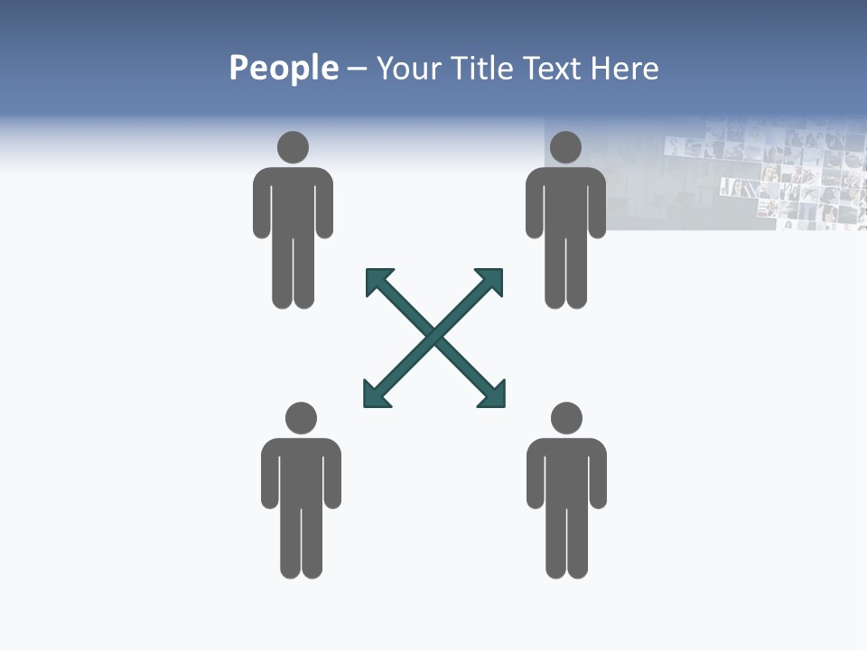 A Large Group Of Photos On A White Background PowerPoint Template