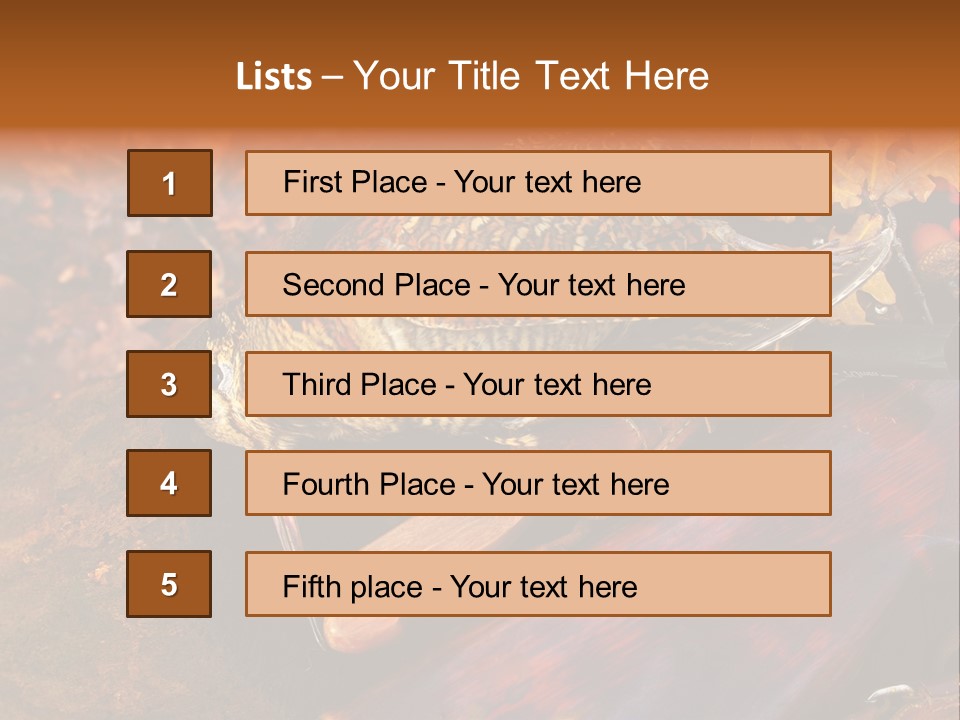 A Bird Sitting On Top Of A Wooden Bench PowerPoint Template