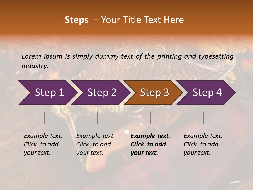 A Bird Sitting On Top Of A Wooden Bench PowerPoint Template