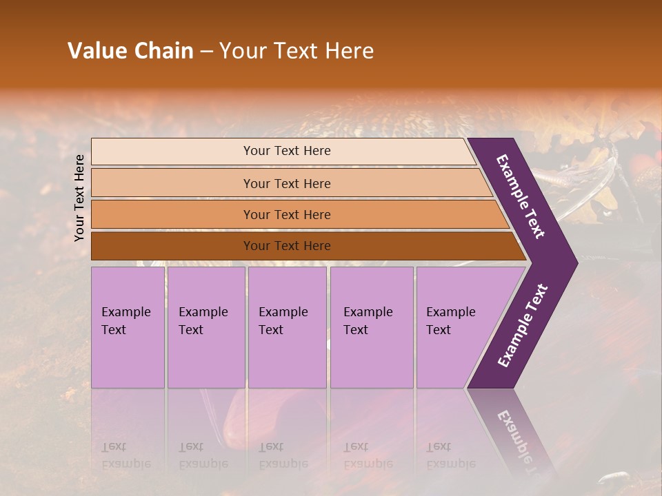 A Bird Sitting On Top Of A Wooden Bench PowerPoint Template