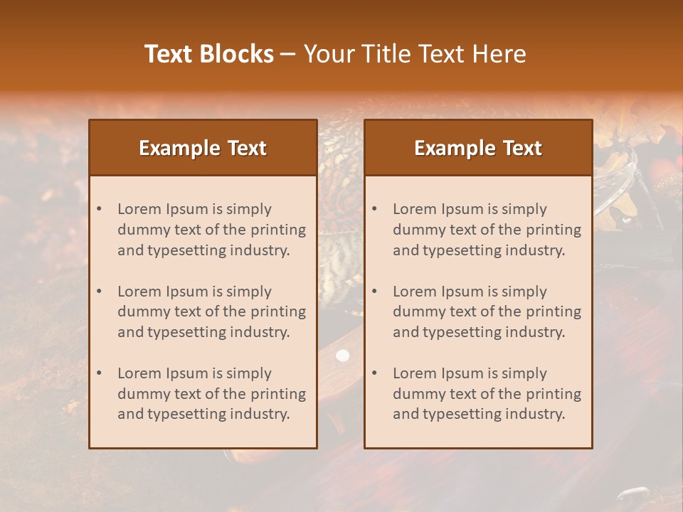 A Bird Sitting On Top Of A Wooden Bench PowerPoint Template