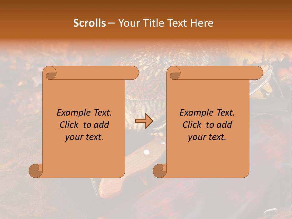 A Bird Sitting On Top Of A Wooden Bench PowerPoint Template