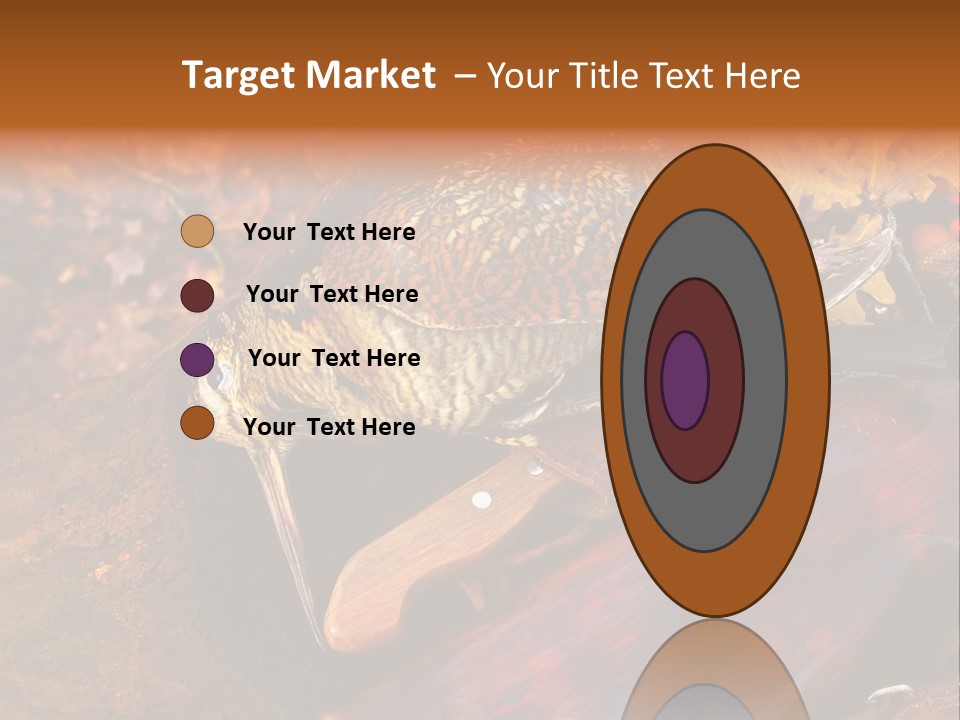 A Bird Sitting On Top Of A Wooden Bench PowerPoint Template