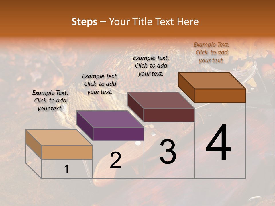 A Bird Sitting On Top Of A Wooden Bench PowerPoint Template